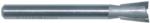 MAGNATE 412 8 Degree Dovetail Router Bit - 3/8" Cutting Diameter; 1/2" Cutting Height; 1/4" Shank Diameter; 2-3/8" Overall Length; Compatible for Leigh Dovetail; 2-Flute Carbide Tipped