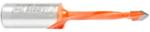 Amana 413004 Through-Hole Left-Handed Boring Bit, 57mm OAL x 10mm Shank - 4.0mm Cutting Diameter; V-Point, 35mm Cutting Height, Carbide Tipped