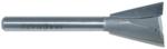 MAGNATE 414 8 Degree Dovetail Router Bit - 1/2" Cutting Diameter; 13/16" Cutting Height; 1/4" Shank Diameter; 2-3/4" Overall Length; Compatible for Leigh Dovetail; 2-Flute Carbide Tipped