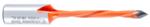 Amana 414004 Through-Hole Left-Handed Boring Bit, 70mm OAL x 10mm Shank - 4mm Cutting Diameter; V-Point, 40mm Cutting Height, Carbide Tipped