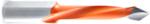 Amana 414006 Through-Hole Left-Handed Boring Bit, 70mm OAL x 10mm Shank - 6mm Cutting Diameter; V-Point, 40mm Cutting Height, Carbide Tipped