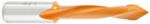 Amana 414070 Through-Hole Left-Handed Boring Bit, 70mm OAL x 10mm Shank - 7mm Cutting Diameter; V-Point, 40mm Cutting Height, Carbide Tipped