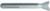 MAGNATE 416 18 Degree Dovetail Router Bit - 1/2" Cutting Diameter; 3/8" Cutting Height; 1/4" Shank Diameter; 2-1/4" Overall Length; 2-Flute Carbide Tipped