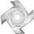 MAGNATE 4203 5/16" Bore Slotting Cutter - 1/10" Kerf; 4 Wing; 1-7/8" Overall Diameter