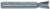MAGNATE 442 8 Degree Dovetail Router Bit - 3/8" Cutting Diameter; 1/2" Cutting Height; 8mm Shank Diameter; 2-3/8" Overall Length; Compatible for Leigh Dovetail; 2-Flute Carbide Tipped