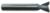 MAGNATE 446 18 Degree Dovetail Router Bit - 1/2" Cutting Diameter; 3/8" Cutting Height; 8mm Shank Diameter; 2-1/4" Overall Length; 2-Flute Carbide Tipped