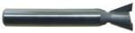 MAGNATE 446 18 Degree Dovetail Router Bit - 1/2" Cutting Diameter; 3/8" Cutting Height; 8mm Shank Diameter; 2-1/4" Overall Length; 2-Flute Carbide Tipped
