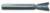 MAGNATE 453 8 Degree Dovetail Router Bit - 7/16" Cutting Diameter; 5/8" Cutting Height; 8mm Shank Diameter; 2-3/8" Overall Length; Compatible for Leigh Dovetail; 2-Flute Carbide Tipped