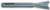 MAGNATE 454 8 Degree Dovetail Router Bit - 1/2" Cutting Diameter; 13/16" Cutting Height; 8mm Shank Diameter; 2-3/4" Overall Length; Compatible for Leigh Dovetail; 2-Flute Carbide Tipped