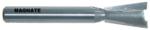 MAGNATE 454 8 Degree Dovetail Router Bit - 1/2" Cutting Diameter; 13/16" Cutting Height; 8mm Shank Diameter; 2-3/4" Overall Length; Compatible for Leigh Dovetail; 2-Flute Carbide Tipped