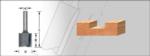 Amana 45414 Amana CNC Straight Plunge Router Bit - 3/8" Cutting Diameter; 1" Cutting Height; 1/2" Shank Diameter; 2-3/4" Overall Length
