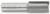Amana 45435 CNC Straight Plunge Router Bit - 21/32" Cutting Diameter; 1-1/4" Cutting Height; 1/2" Shank Diameter; 2-7/8" Overall Length; 2-Flute Carbide Tipped
