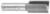 Amana 45445 CNC Straight Plunge Router Bit - 23/32" Cutting Diameter; 1-1/4" Cutting Height; 1/2" Shank Diameter; 2-7/8" Overall Length; 2-Flute Carbide Tipped