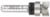 Amana 45460-S Template Plunge 2-Flute Router Bit - 1/2" Cutting Diameter; 1/4" Cutting Height; 1/4" Shank Diameter; 1-5/8" Overall Length; 47701 Bearing; With Upper Ball Bearing, Carbide Tipped