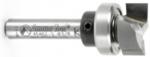 Amana 45462-S Template Plunge 2-Flute Router Bit - 5/8" Cutting Diameter; 1/4" Cutting Height; 1/4" Shank Diameter; 1-3/4" Overall Length; 47712 Bearing; With Upper Ball Bearing, Carbide Tipped