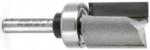 Amana 45464 Template Plunge 2-Flute Router Bit - 3/4" Cutting Diameter; 1" Cutting Height; 1/4" Shank Diameter; 2-1/2" Overall Length; 47714 Bearing; With Upper Ball Bearing, Carbide Tipped