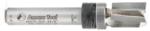 Amana 45475-3US Template Plunge 3-Flute Router Bit - 3/8" Cutting Diameter; 1/2" Cutting Height; 1/4" Shank Diameter; 2" Overall Length; 47751 Bearing; Up shear face plunge, cuts faster, cleaner and lasts longer