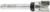 Amana 45481 Template Plunge 2-Flute Router Bit - 1/2" Cutting Diameter; 3/8" Cutting Height; 1/4" Shank Diameter; 2-1/4" Overall Length; 47701 Bearing; With Upper Ball Bearing, Carbide Tipped