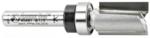 Amana 45491 Template Plunge 2-Flute Router Bit - 1/2" Cutting Diameter; 3/4" Cutting Height; 1/4" Shank Diameter; 2-1/4" Overall Length; 47701 Bearing; With Upper Ball Bearing, Carbide Tipped