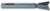 MAGNATE 455 10 Degree Dovetail Router Bit - 1/2" Cutting Diameter; 5/8" Cutting Height; 8mm Shank Diameter; 2-1/2" Overall Length; Compatible for Leigh Dovetail; 2-Flute Carbide Tipped