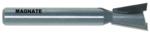 MAGNATE 455 10 Degree Dovetail Router Bit - 1/2" Cutting Diameter; 5/8" Cutting Height; 8mm Shank Diameter; 2-1/2" Overall Length; Compatible for Leigh Dovetail; 2-Flute Carbide Tipped