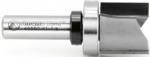 Amana 45550 Template Plunge 2-Flute Router Bit - 1-1/8" Cutting Diameter; 1" Cutting Height; 1/2" Shank Diameter; 3" Overall Length; 47738 Bearing; With Upper Ball Bearing, Carbide Tipped