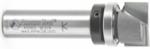 Amana 45563 Mortising Bit for Bottom Cleaning Bit with Upper Bearing - 3/4" Cutting Diameter; 7/16" Cutting Height; 1/2" Shank Diameter; 2-1/2" Overall Length; 2 Flute, Carbide Tipped