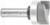Amana 45590 Down-Shear Mortiser Router Bits - 1-1/4" Cutting Diameter; 1/2" Cutting Height; 1/2" Shank Diameter; 2-5/8" Overall Length; 47756 Bearing; 2 Flute with Upper Ball Bearing, Carbide Tipped