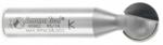 Amana 45962 Ball End Router Bit - 5/16" Radius; 9/16" Cutting Length; 1/2" Shank Diameter; 5/8" Cutting Diameter; 2-3/8" Overall Length; 2 Flute Carbide Tipped
