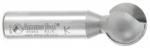 Amana 45964 Ball End Router Bit - 3/8" Radius; 11/16" Cutting Length; 1/2" Shank Diameter; 3/4" Cutting Diameter; 2-1/2" Overall Length; 2 Flute Carbide Tipped