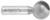 Amana 45968 Ball End Router Bit - 1/2" Radius; 15/16" Cutting Length; 1/2" Shank Diameter; 1" Cutting Diameter; 2-3/4" Overall Length; 2 Flute Carbide Tipped