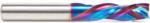 Magnate 46010-K Spektra Compression Spiral 3 Flute Router Bit - 3/8" Cutting Diameter; 1-1/8" Cutting Height; 9mm Up-Cut; 3/8" Shank Diameter; 3" Overall Length; nACo Ceramic Coating Solid Carbide