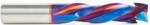 Magnate 46014-K Spektra Compression Spiral 3 Flute Router Bit - 1/2" Cutting Diameter; 1-5/8" Cutting Height; 9mm Up-Cut; 1/2" Shank Diameter; 3-1/2" Overall Length; nACo Ceramic Coating Solid Carbide