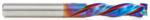Magnate 46018-K Spektra Compression Spiral 3 Flute Router Bit - 1/4" Cutting Diameter; 1" Cutting Height; 1/8" Up-Cut; 1/4" Shank Diameter; 2-1/2" Overall Length; nACo Ceramic Coating Solid Carbide