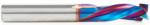Magnate 46020-K Spektra Compression Spiral 3 Flute Router Bit - 3/8" Cutting Diameter; 1" Cutting Height; 3/16" Up-Cut; 3/8" Shank Diameter; 3" Overall Length; nACo Ceramic Coating Solid Carbide