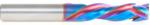 Magnate 46031-K Spektra Compression Spiral 3 Flute Router Bit - 3/8" Cutting Diameter; 1-1/4" Cutting Height; .3543" Up-Cut; 3/8" Shank Diameter; 3" Overall Length; nACo Ceramic Coating Solid Carbide