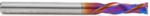 Magnate 46033-K Spektra Compression Spiral 2 Flute Router Bit - 1/4" Cutting Diameter; 7/8" Cutting Height; 3/16" Up-Cut; 1/4" Shank Diameter; 3" Overall Length; nACo Ceramic Coating Solid Carbide