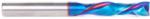 Magnate 46035-K Spektra Compression Spiral 2 Flute Router Bit - 1/2" Cutting Diameter; 2-1/8" Cutting Height; .511" Up-Cut; 1/2" Shank Diameter; 5" Overall Length; nACo Ceramic Coating Solid Carbide