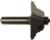 MAGNATE 4604 Table Top Edge Router Bit, French Baroque - 1" Cutting Depth; 1" Cutting Height; 1/2" Shank Diameter; 2" Shank Length; 2-1/2" Overall Diameter; 2-Flute Carbide Tipped
