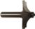MAGNATE 4606 Table Top Edge Router Bit, Thumb Nail With Bead - 1" Cutting Depth; 3/4" Cutting Height; 2" Shank Length; 2-1/2" Overall Diameter; 1/2" Shank Diameter, 2-Flute Carbide Tipped