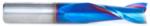 Magnate 46103-K Spektra Up-Cut Spiral Plunge Router Bit - 3/8" Cutting Diameter; 1" Cutting Height; 3/8" Shank Diameter; 2-1/2" Overall Length; 2 Flute; nACo Ceramic Coating Solid Carbide
