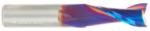 Magnate 46106-K Spektra Up-Cut Spiral Plunge Router Bit - 1/2" Cutting Diameter; 1-1/4" Cutting Height; 1/2" Shank Diameter; 3" Overall Length; 2 Flute; nACo Ceramic Coating Solid Carbide