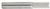Amana 46110 Composite Cutting Router Bit - 1/4" Cutting Diameter; 3/4" Cutting Height; 1/4" Shank Diameter; 2" Overall Length; Fine; End Mill Point Diamond Pattern