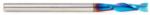 Magnate 46127-K Spektra Up-Cut Spiral Plunge Router Bit - 1/8" Cutting Diameter; 1/2" Cutting Height; 1/8" Shank Diameter; 2" Overall Length; 2 Flute; nACo Ceramic Coating Solid Carbide