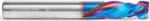 Magnate 46171-K Spektra Compression Spiral 2 Flute Router Bit - 3/8" Cutting Diameter; 7/8" Cutting Height; .200" Up-Cut; 3/8" Shank Diameter; 3" Overall Length; nACo Ceramic Coating Solid Carbide