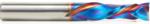 Magnate 46172-K Spektra Compression Spiral 2 Flute Router Bit - 3/8" Cutting Diameter; 1-1/4" Cutting Height; 9mm Up-Cut; 3/8" Shank Diameter; 3" Overall Length; nACo Ceramic Coating Solid Carbide