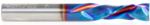 Magnate 46173-K Spektra Compression Spiral 2 Flute Router Bit - 3/8" Cutting Diameter; 1-1/8" Cutting Height; .4060" Up-Cut; 3/8" Shank Diameter; 3" Overall Length; nACo Ceramic Coating Solid Carbide
