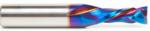 Magnate 46174-K Spektra Compression Spiral 2 Flute Router Bit - 3/8" Cutting Diameter; 1" Cutting Height; 9mm Up-Cut; 1/2" Shank Diameter; 3" Overall Length; nACo Ceramic Coating Solid Carbide