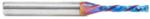Magnate 46176-K Spektra Compression Spiral 2 Flute Router Bit - 1/8" Cutting Diameter; 13/16" Cutting Height; 7/32" Up-Cut; 1/4" Shank Diameter; 2-1/2" Overall Length; nACo Ceramic Coating Solid Carbide