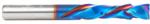 Magnate 46179-K Spektra Compression Spiral 2 Flute Router Bit - 3/8" Cutting Diameter; 1-5/8" Cutting Height; .550" Up-Cut; 3/8" Shank Diameter; 3-1/2" Overall Length; nACo Ceramic Coating Solid Carbide